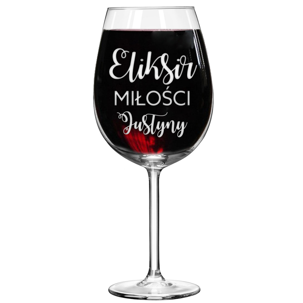 KIELISZEK DO WINA GRAWER WALENTYNKI DZIEŃ KOBIET