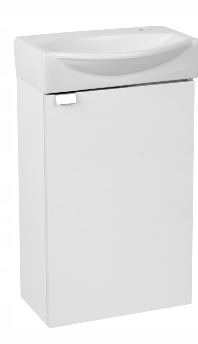 Mała szafka łazienkowa z umywalką 40 x 33 wisząca front połysk