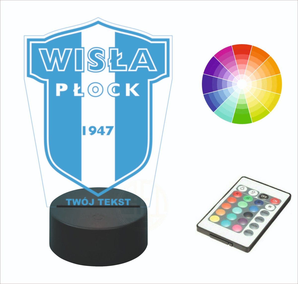 Lampka nocna na biurko WISŁA PŁOCK imię