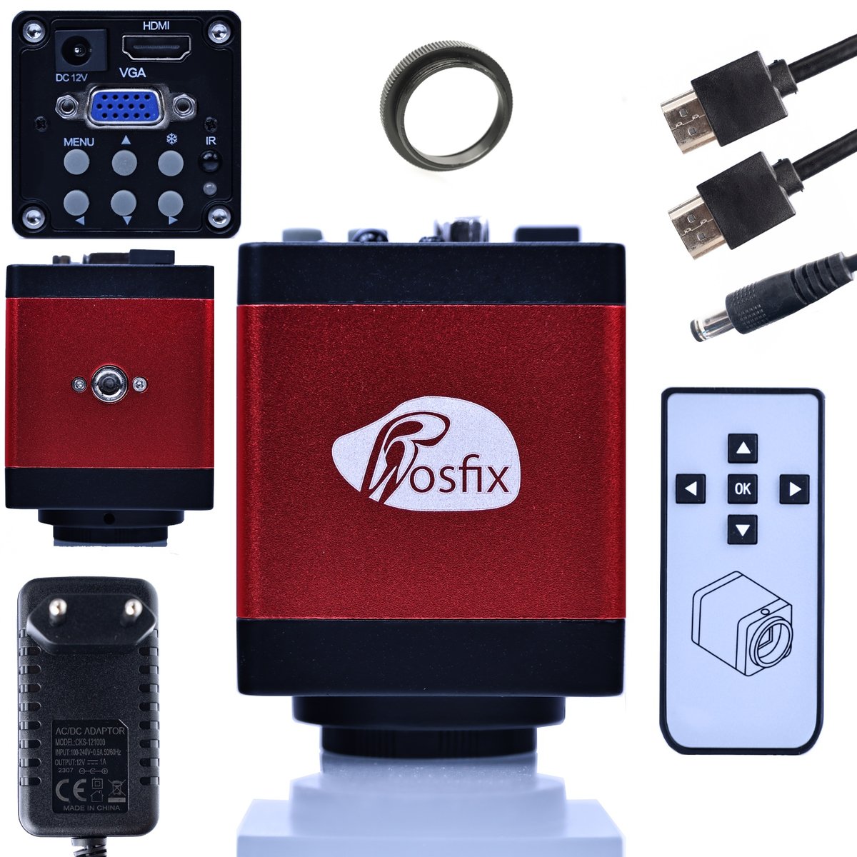 KAMERA MIKROSKOPOWA DO MIKROSKOPU ROSFIX DRACO RED PRO HDMI VGA FULLHD