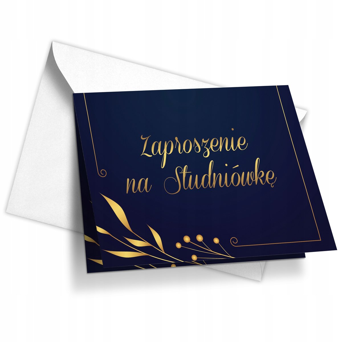 ZAPROSZENIE NA STUDNIÓWKĘ NIEBIESKIE + KOPERTA Y2