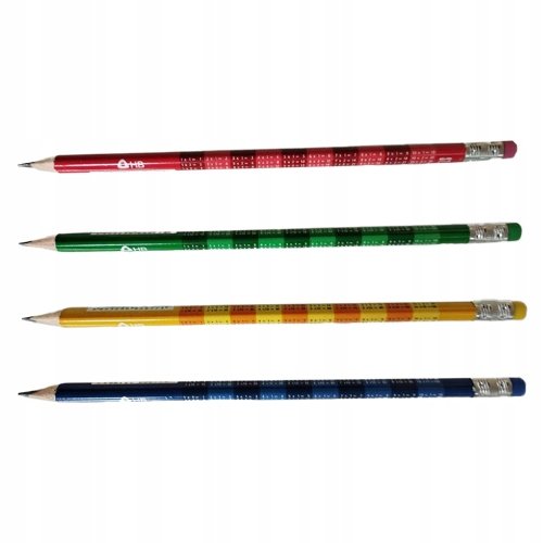 Ołówek Z Gumką Z Tabliczką Mnożenia Hb St. Right