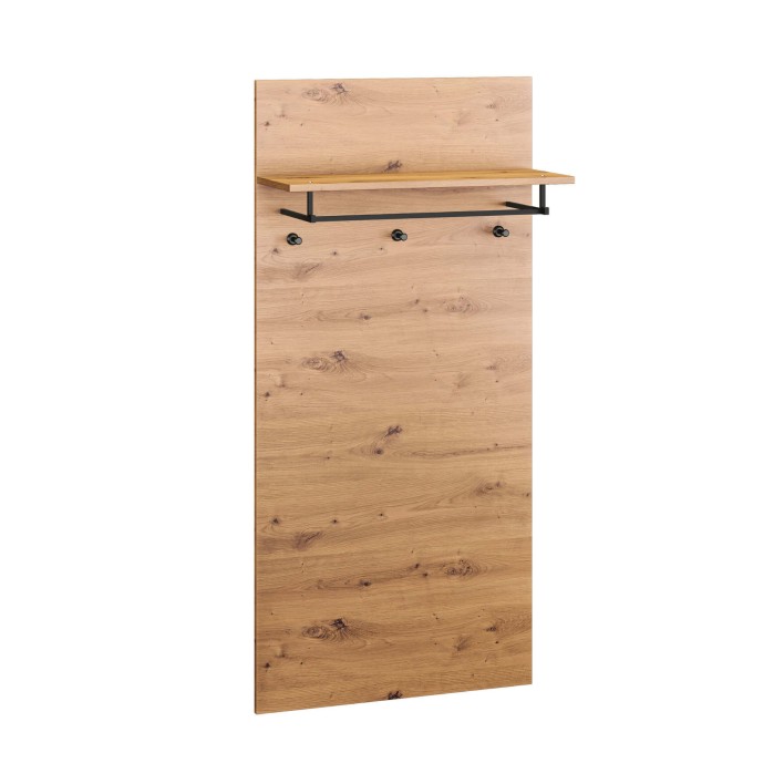 Wieszak loftowy NEVIO 15 dąb artisan/czarny