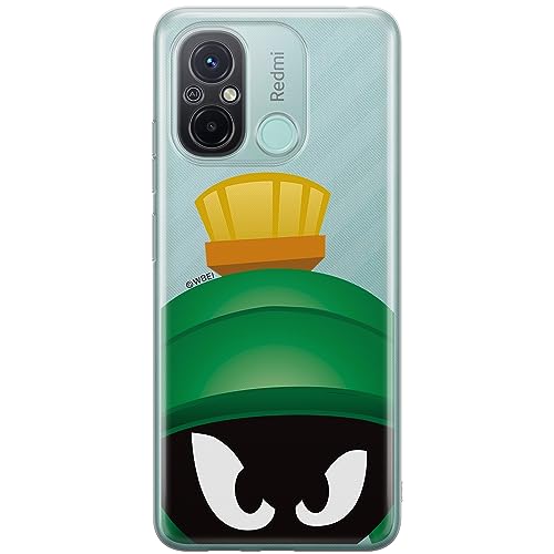 ERT GROUP etui na telefon Xiaomi REDMI 12C/ REDMI 11A, case oryginalny i oficjalnie licencjonowany przez Looney Tunes, wzór Marvin 001, optymalnie dopasowane, plecki z TPU częściowo przeźroczyste