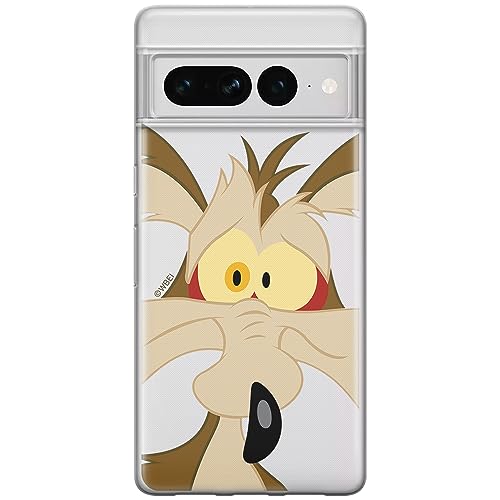 ERT GROUP etui na telefon Google PIXEL 7 PRO, case oryginalny i oficjalnie licencjonowany przez Looney Tunes, wzór Coyote 001, optymalnie dopasowane, plecki z TPU częściowo przeźroczyste