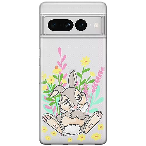 ERT GROUP etui na telefon Google PIXEL 7 PRO, case oryginalny i oficjalnie licencjonowany przez Disney, wzór Thumper 004, optymalnie dopasowane, plecki z TPU częściowo przeźroczyste
