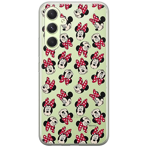 ERT GROUP etui na telefon Samsung A54 5G, case oryginalny i oficjalnie licencjonowany przez Disney, wzór Minnie 001, optymalnie dopasowane, plecki z TPU częściowo przeźroczyste