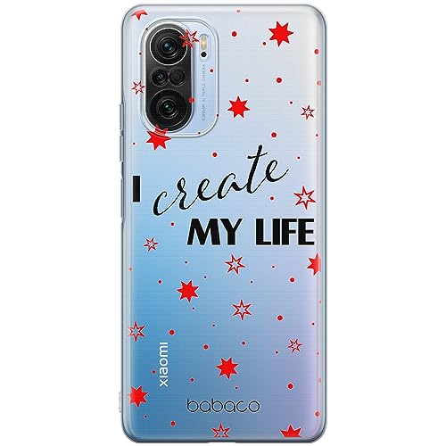 ERT GROUP etui na telefon Xiaomi MI 11i/ REDMI K40/K40 PRO/POCO F3/ F3 PRO, case oryginalny i oficjalnie licencjonowany przez Babaco, wzór Positive vibes 006, plecki z TPU częściowo przeźroczyste