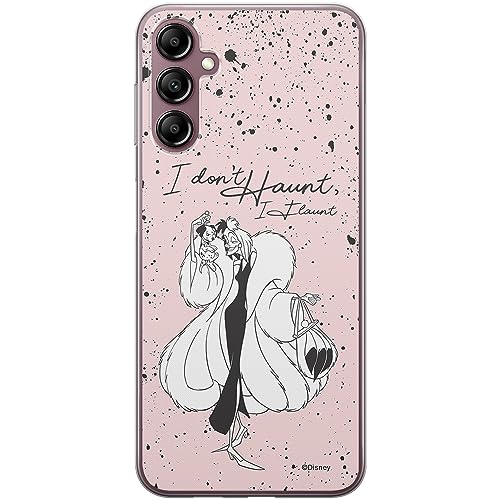 Etui Cruella i Puppy 001 Disney Nadruk pełny Różowy Producent: Samsung, Model: A14 4G/5G