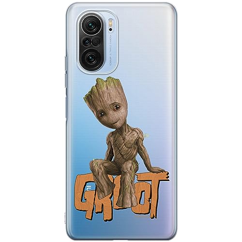 ERT GROUP etui na telefon Xiaomi MI 11i/ REDMI K40/K40 PRO/POCO F3/ F3 PRO, case oryginalny i oficjalnie licencjonowany przez Marvel, wzór Groot 005, plecki z TPU częściowo przeźroczyste