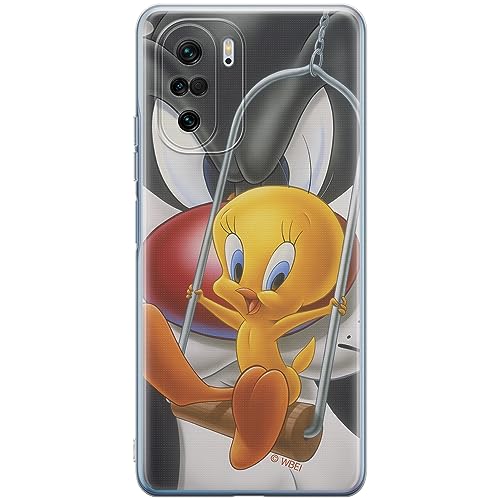 ERT GROUP etui na telefon Xiaomi MI 11i/ REDMI K40/K40 PRO/POCO F3/ F3 PRO, case oryginalny i oficjalnie licencjonowany przez Looney Tunes, wzór Tweety 008, optymalnie dopasowane, plecki z TPU