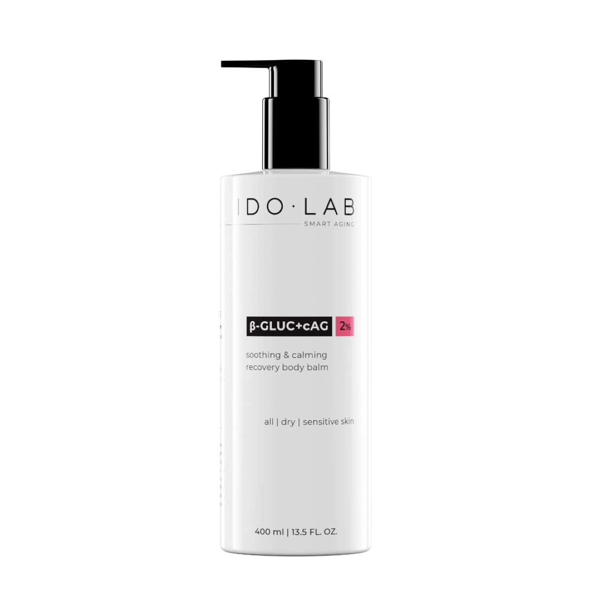 Ido Lab B-Gluc + cAG Intensywnie nawilżający i łagodzący krem do ciała 400ml