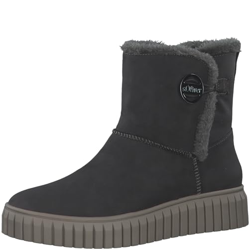 s.Oliver Damskie śniegowce 5-26418-41, szary (Graphite), 39 EU