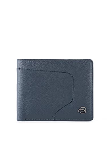PIQUADRO Portfel Unisex PU4823AOR Niebieski z Kieszeniem Portmonetka Zamknięta, niebieski, 12X9,5X1,5, Współczesny