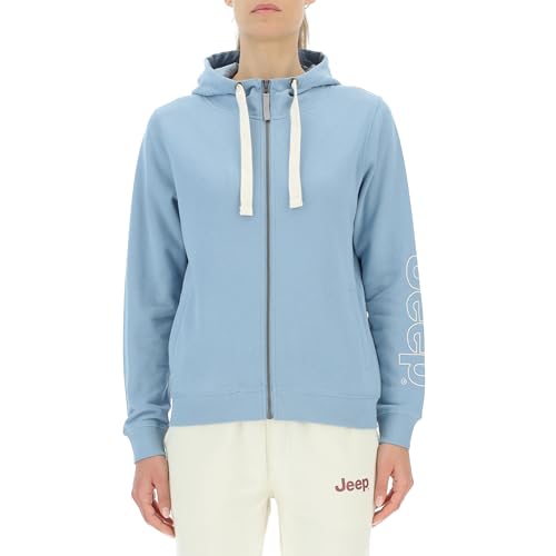 JEEP O102920-Q100 J Bluza kobiety z kapturem pełny zamek błyskawiczny boczne kieszenie drukowanie na zewnątrz rękaw J23W kobiety górskie wiosna L