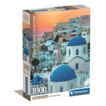 Puzzle 1000 Compact Santorini Clementoni