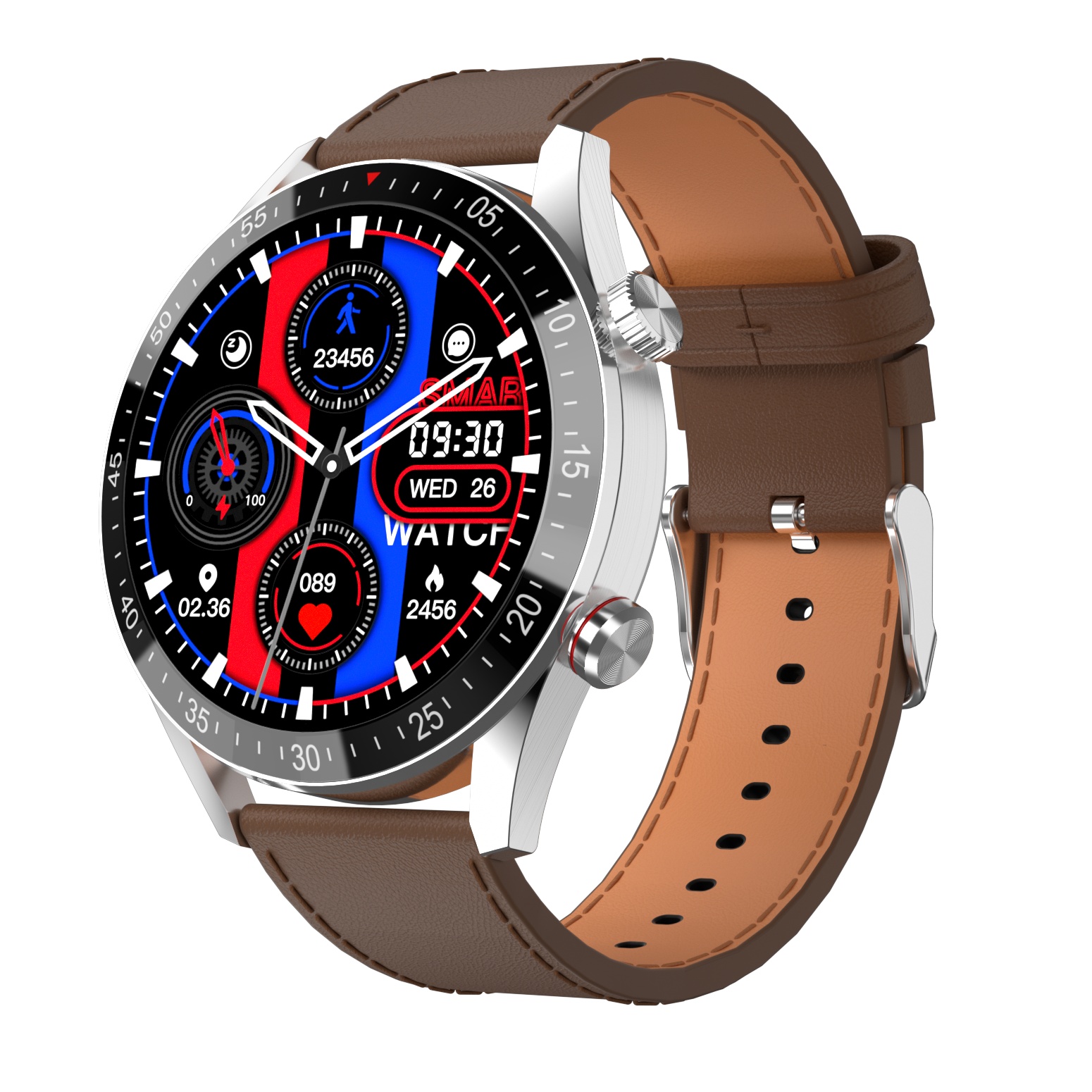 Gravity GT4-7 silver brown leather