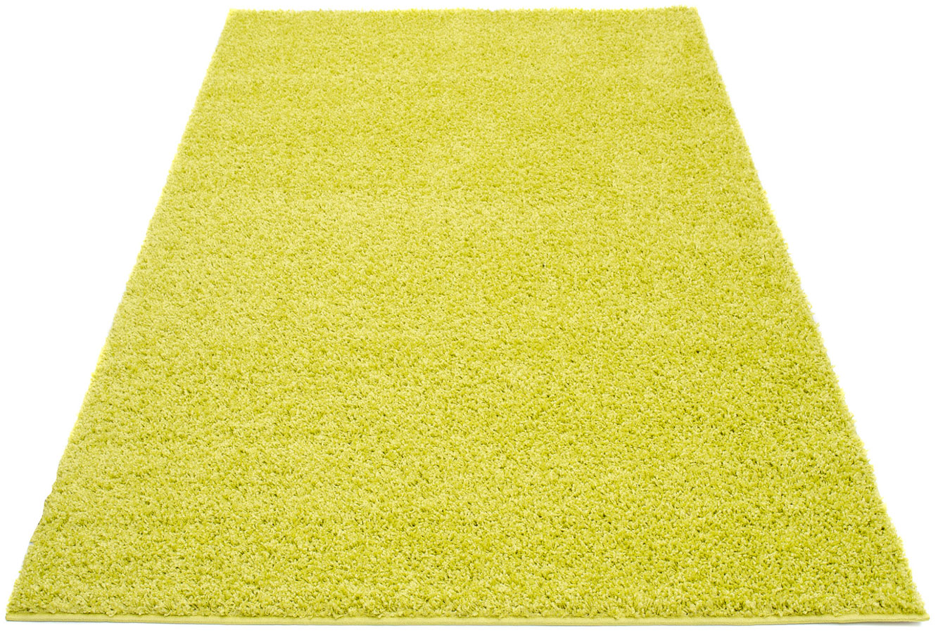 Jasnozielony prostokątny dywan shaggy K0-H48