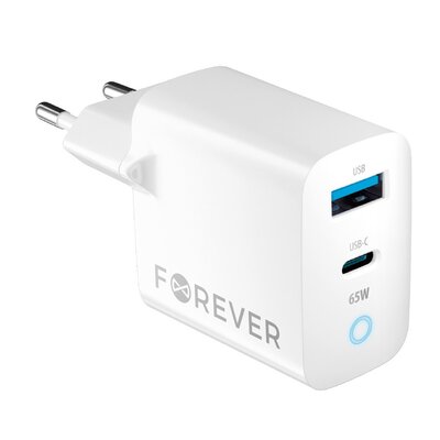 Forever Tc-06-65Ac Ładowarka Gan Pd Qc 65W Biała