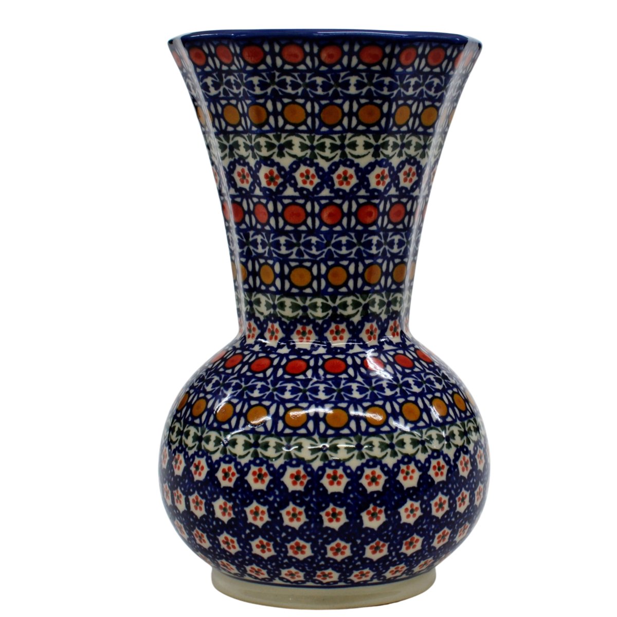 Ceramiczny wazon kanciasty Ceramika Bolesławiec