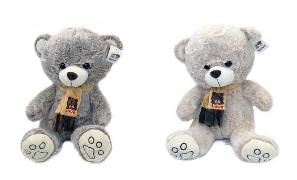 PROMO Maskotka miś z szalikiem 40cm 8826 2wz, mix