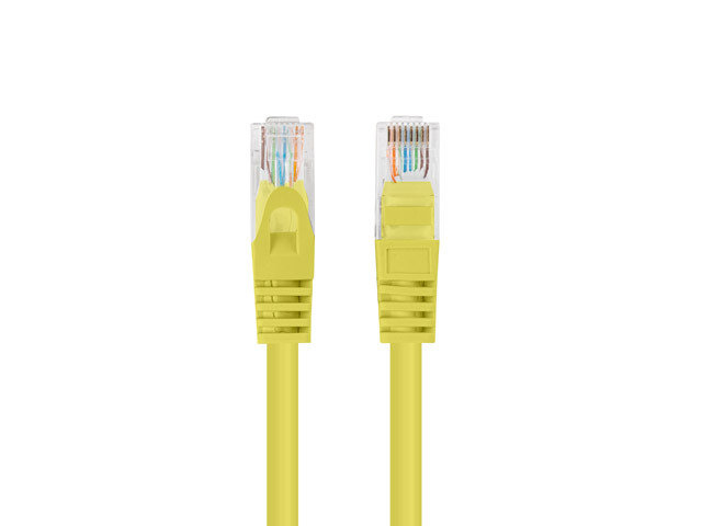 Lanberg, Patchcord KAT.6 UTP 2m Fluke Passed, żółty, 10-pack