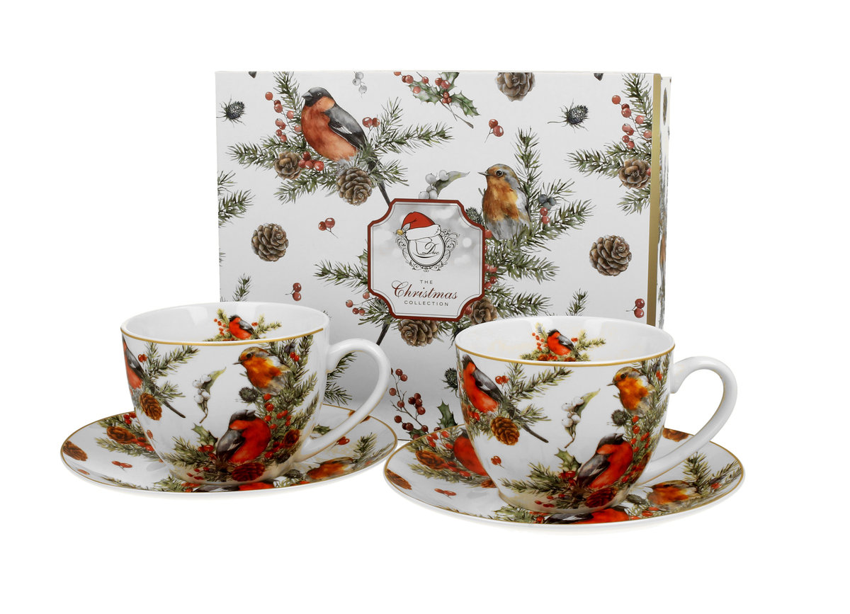2 filiżanki 250 ml CHRISTMAS BIRDS