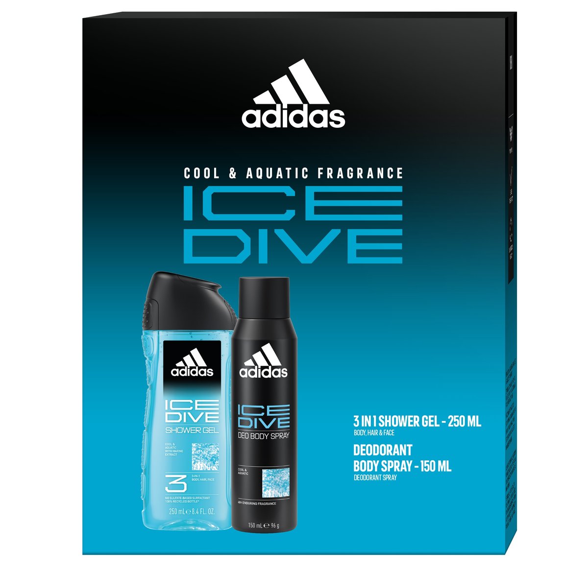 Coty Zestaw Adi Ice Dive Sg 250 Ml + Bs 150 Ml