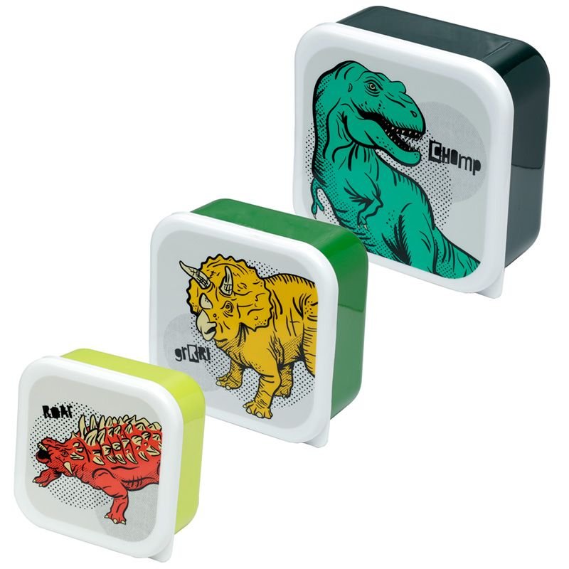 Kemis - House of Gadgets, Zestaw 3 pudełek śniadaniowych, Dinozaury
