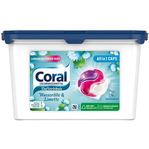 Coral All in 1 Color Wasserlillie Caps 16p 339g