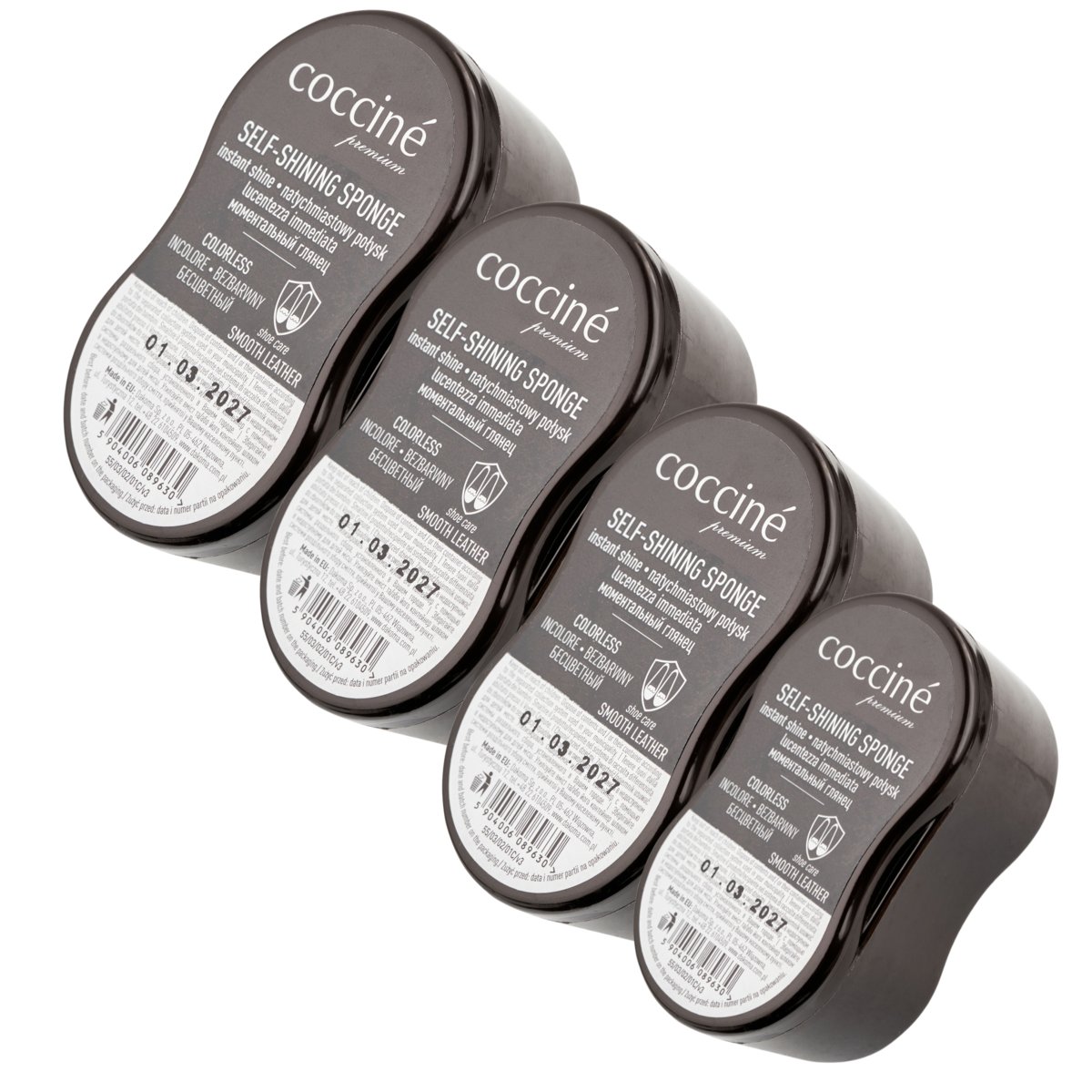 4x Self-Shining Sponge Mini Czyścik Do Butów Neutral