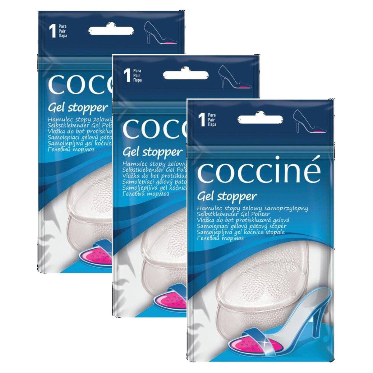 3x Żelowe hamulce do stóp coccine gel stopper