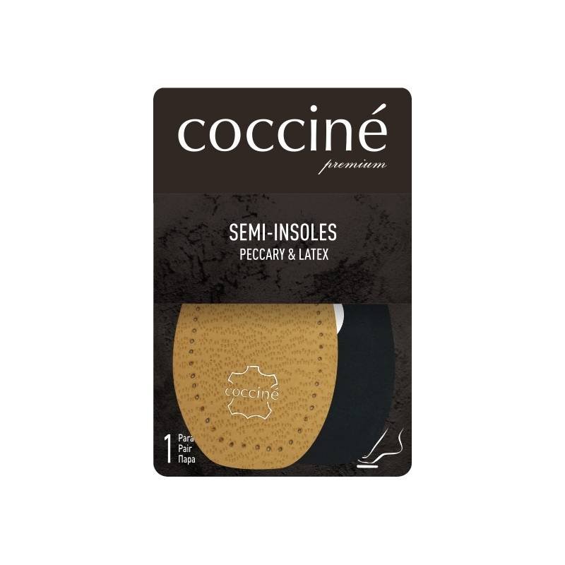 Półwkładki skórzane semi-insoles peccary&latex coccine 36-37