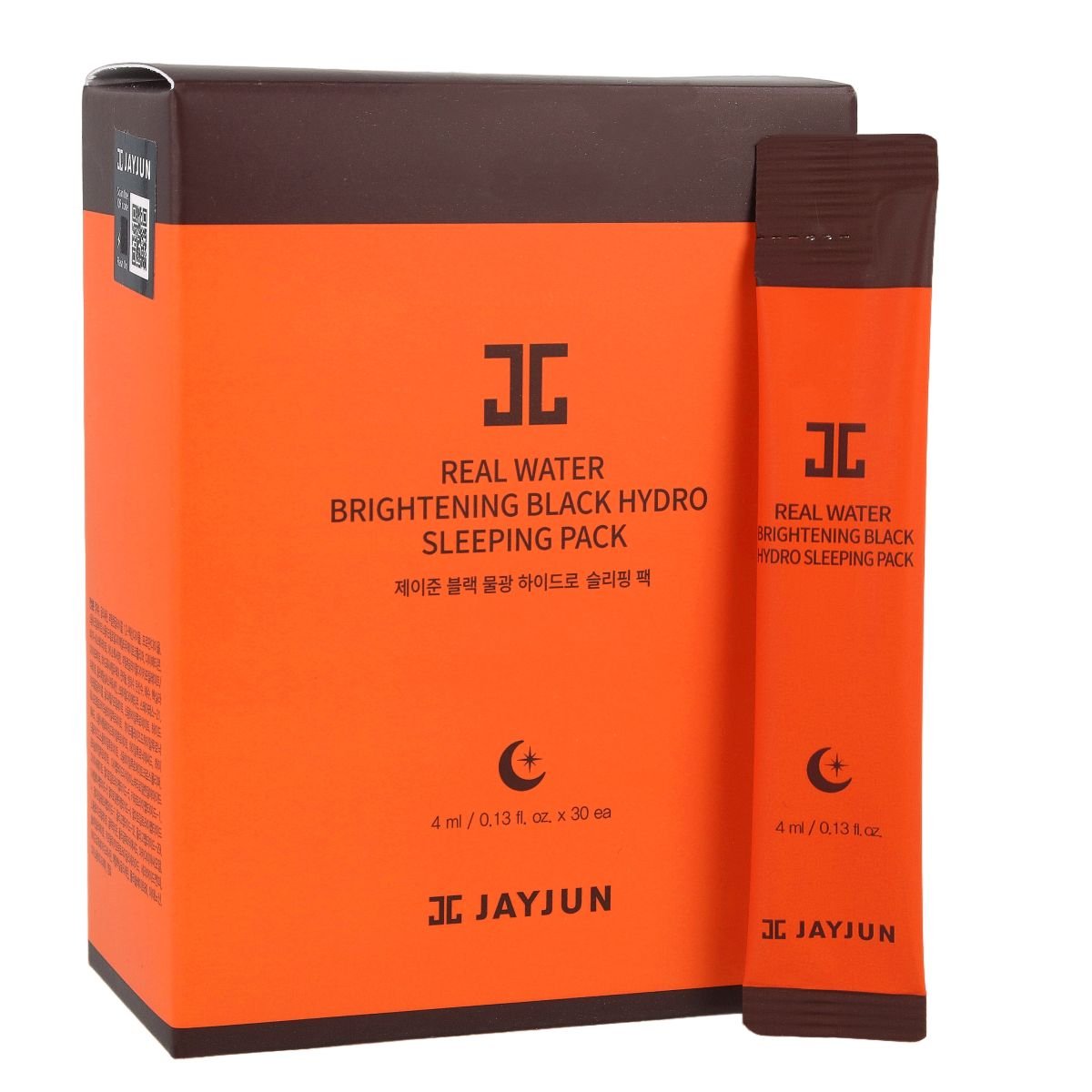 Jayjun, Real Water Brightening Black Hydro Sleeping Pack, Maseczki Do Twarzy, 30 Szt.