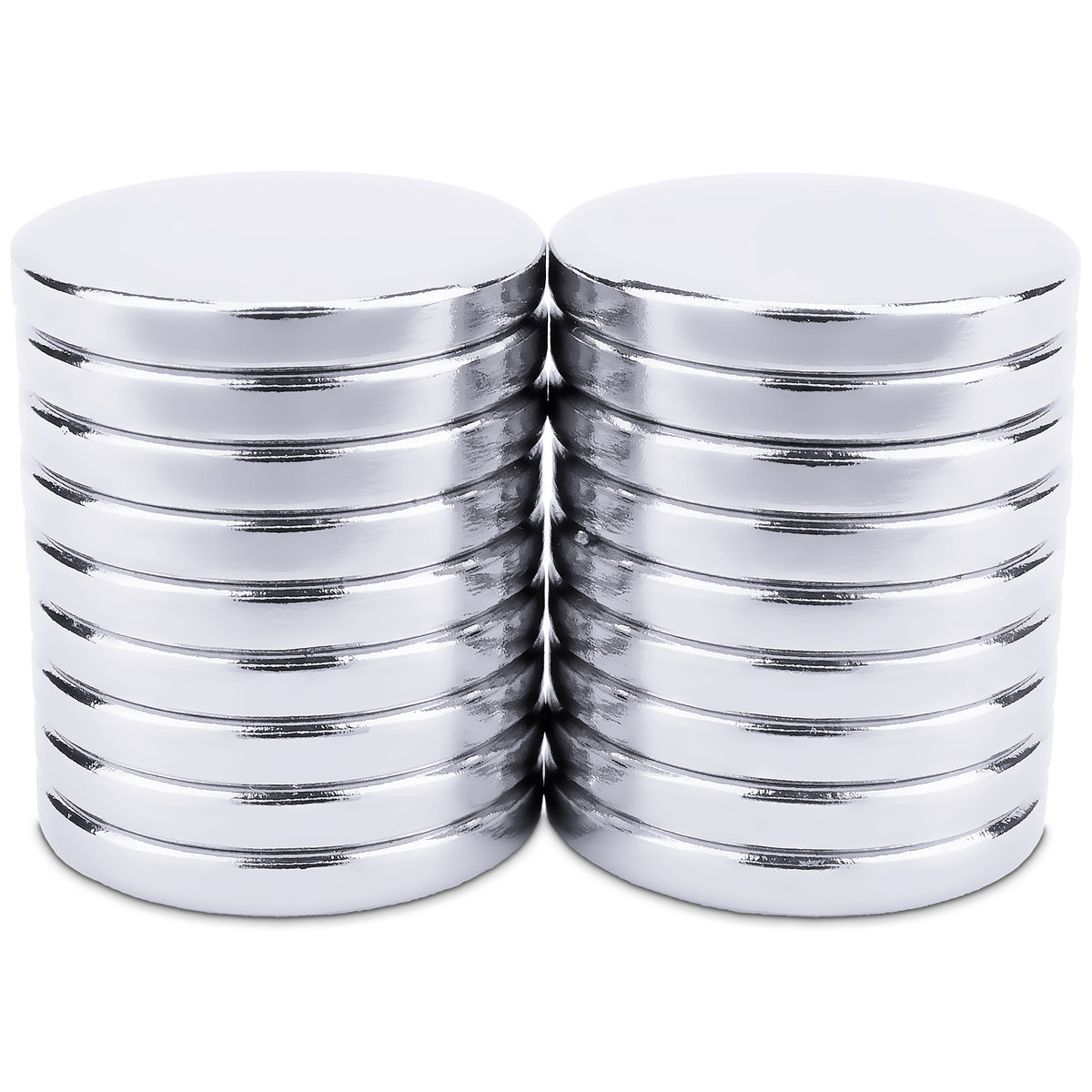 Mocny Magnes Neodymowy Walcowy 15X2 Mm, 18 Szt.