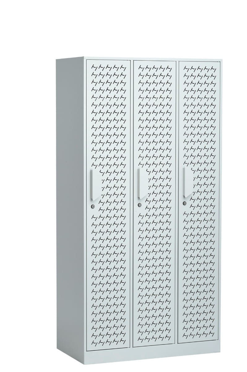 METALOWA SZAFA DO SZATNI PRACOWNICZA BHP 180X90X49 3-DRZWIOWA METALKAS