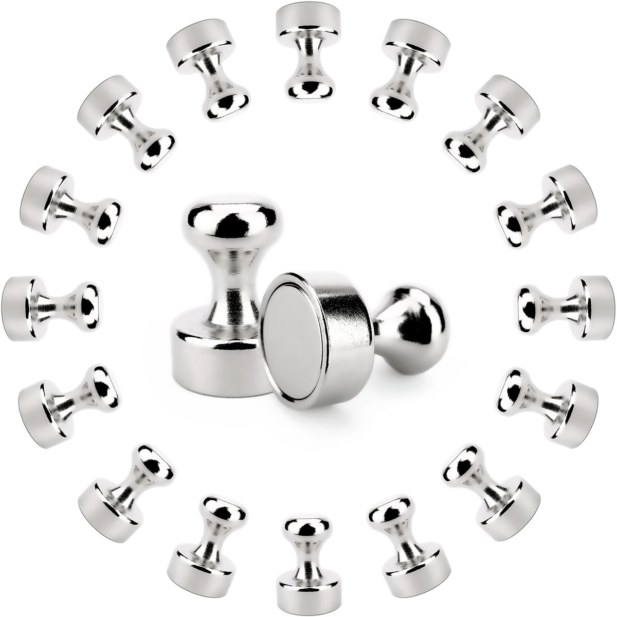 Magnesy Na Tablicę, Lodówkę - 12X16 Mm, 16 Szt.