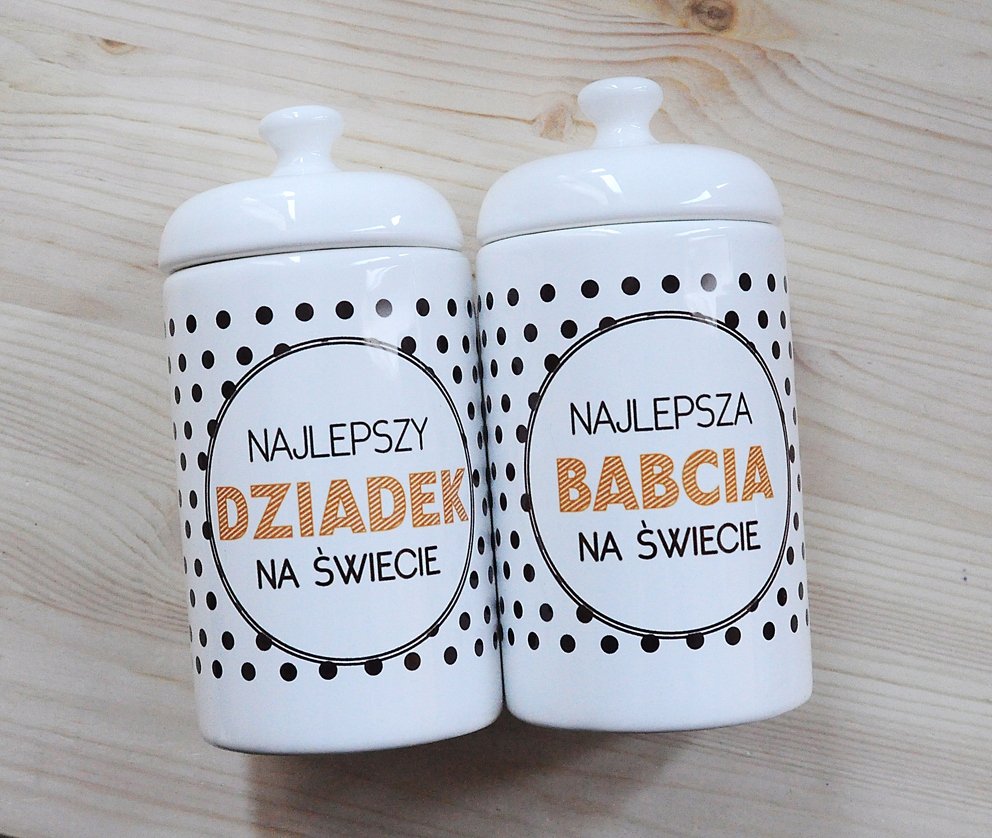 Zestaw pojemników dla Babci i Dziadka do kuchni, Sowia Aleja