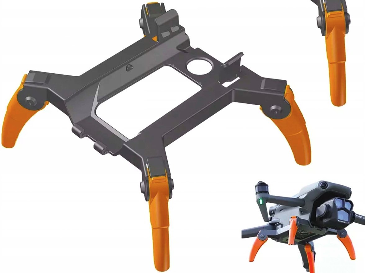 Składane Sanki Nóżki do lądowania DJI MAVIC 3 PRO - Pomarańczowe