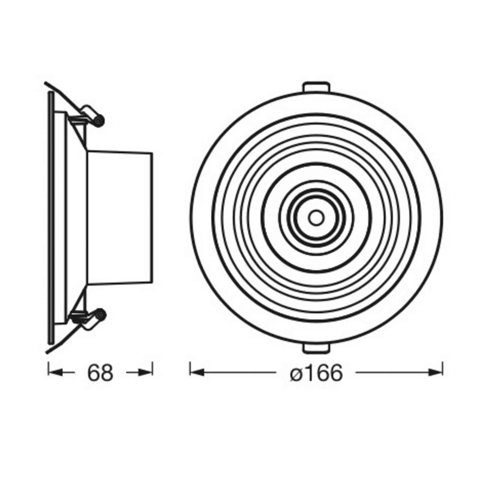 Ledvance Decor Filament Halo downlight LED