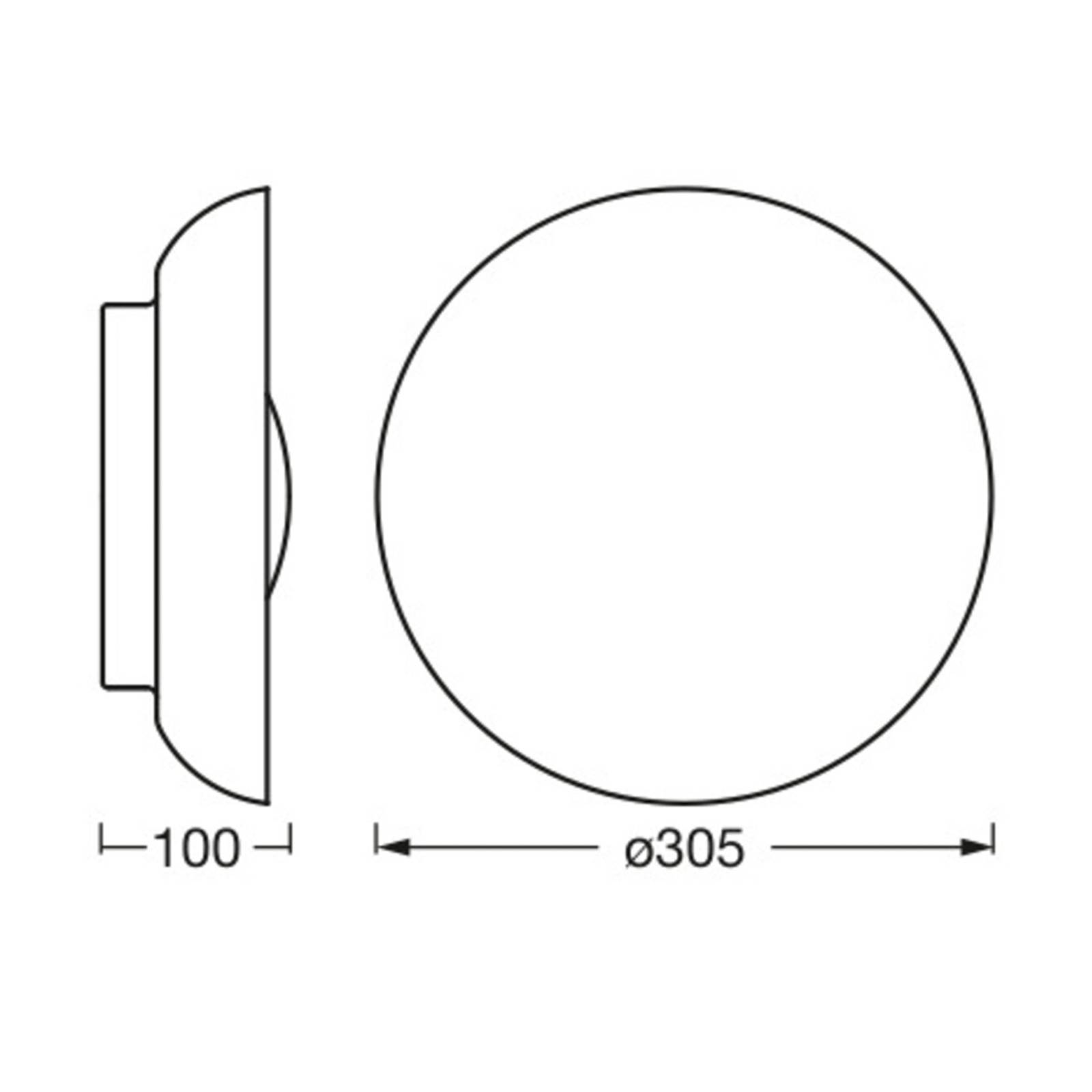 Ledvance Orbis Milan lampa sufitowa nikiel