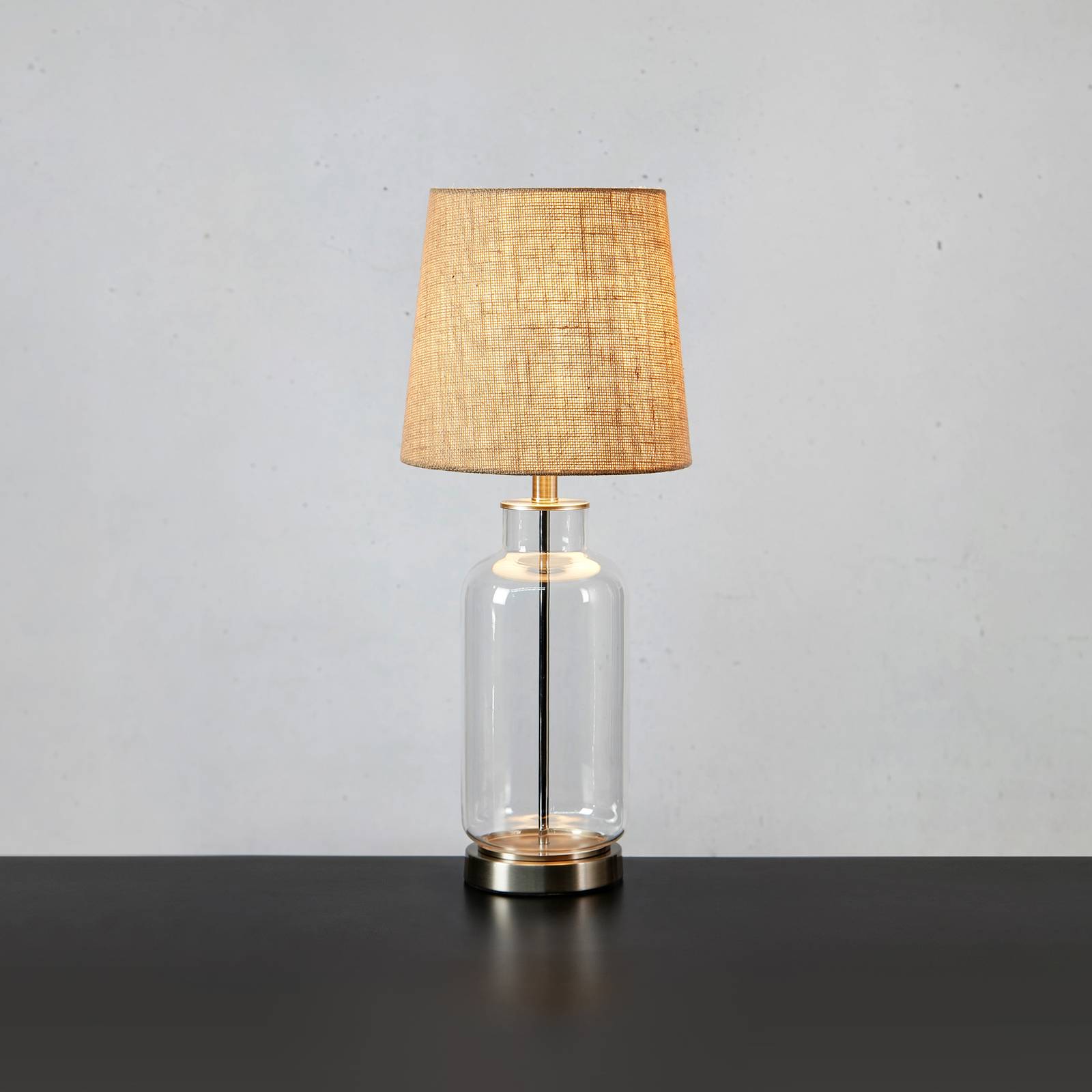 Markslöjd Lampa stołowa Costero, przezroczysty/naturalny, 61,5 cm