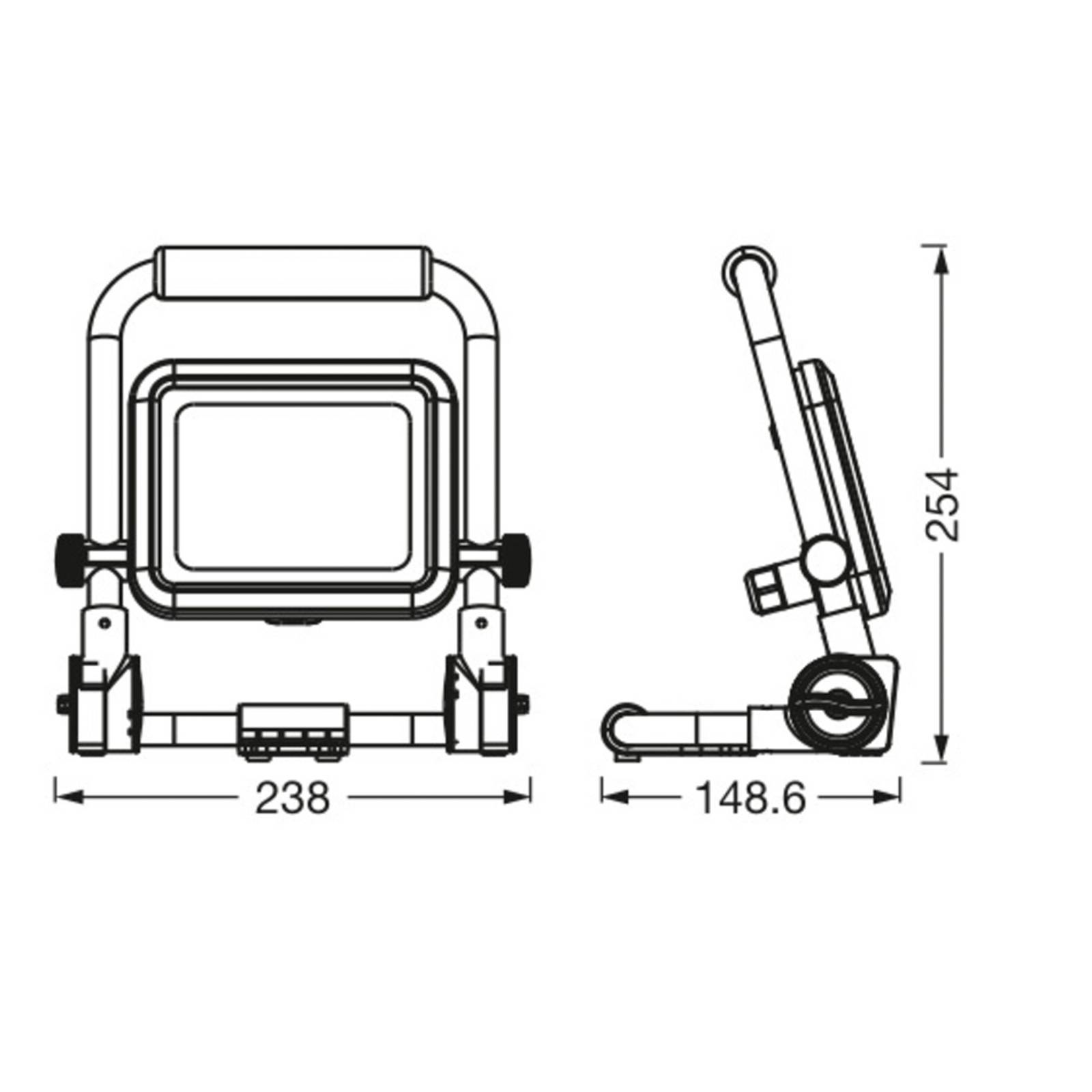 Ledvance LED-Worklight Value R-Stand reflektor LED 20W