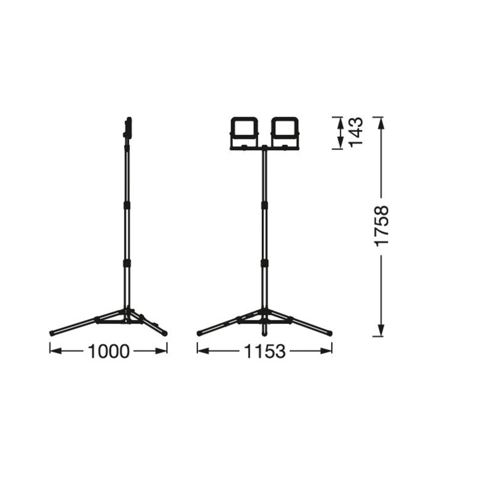 LEDVANCE LED-Worklight Value Tripod 2-punktowa 2 x 10 W