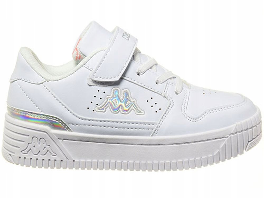 Buty dziecięce KAPPA EMELA 261057K-1017 białe sportowe holograficzne 28