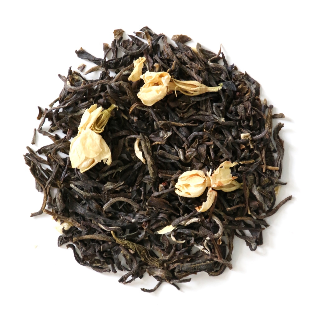 Herbata zielona piękno China Jasmin Chuang Hao, kwiat jaśminu 120g najlepsza herbata liściasta sypana w eko opakowaniu