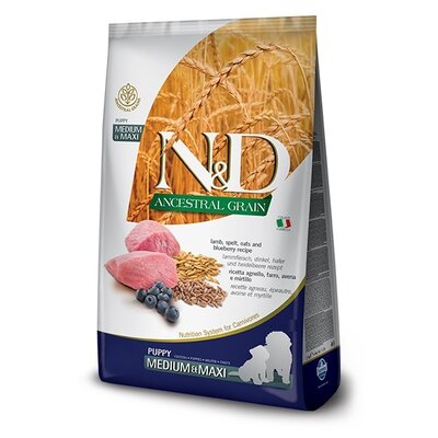 Farmina N&D Low Grain Puppy Medium&Maxi Lamb & Blueberry 12 kg