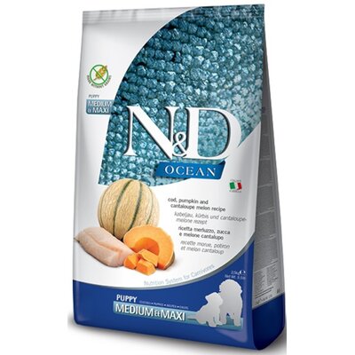 Farmina N&D Ocean Dog Puppy Medium & Maxi cod pumpkin & cantaloupe melon 12 kg