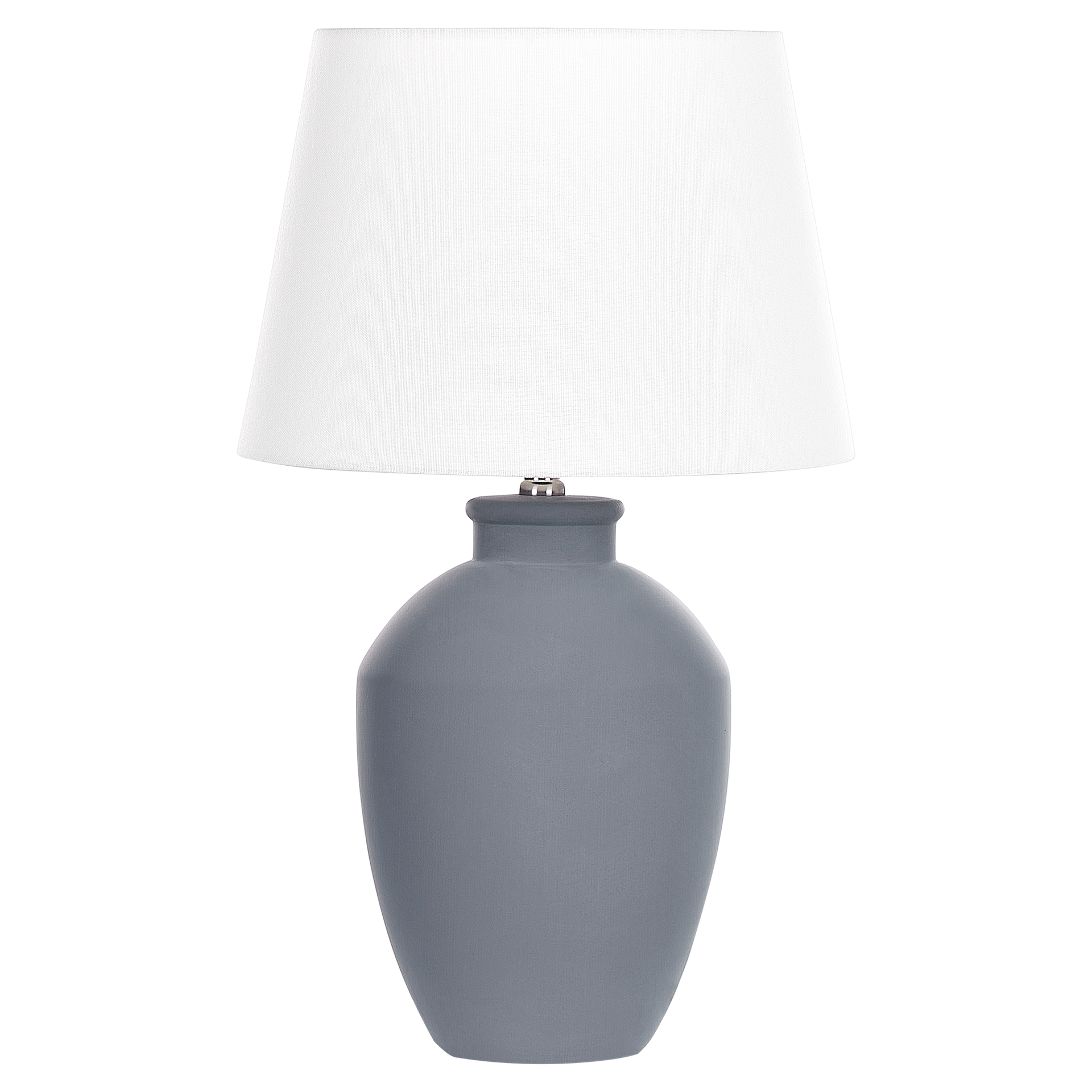 Lampa stołowa ceramiczna szara ARCOS