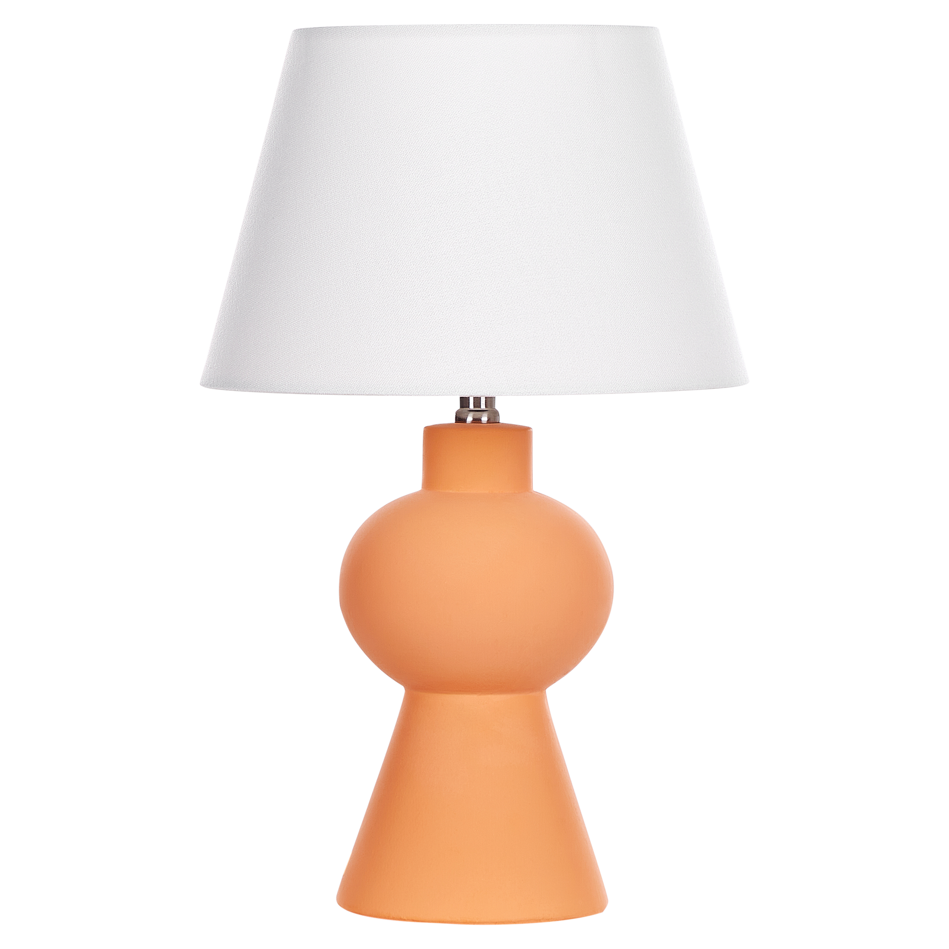 Lampa stołowa ceramiczna pomarańczowa FABILOS